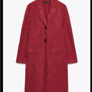 New🔥Zara faux suede coat